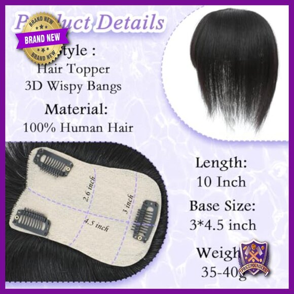 Real Human Hair Topper with Realistic Scalp Line for Thinning Hair main image 4
